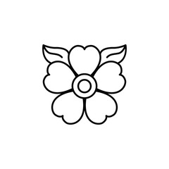 flower, day of the dead icon. Element of day the Dead in Mexico line icon. Thin line icon for website design and development, app development. Premium icon