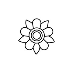 flowers, day of the dead  icon. Element of day the Dead in Mexico line icon. Thin line icon for website design and development, app development. Premium icon