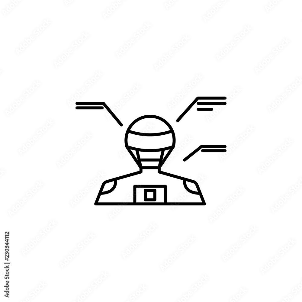 Aufkleber engineering analysis icon. element of robotics engineering for mobile concept and web apps icon. thi