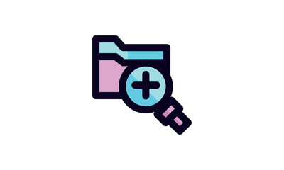 Search Icon Template Vector Sign Design