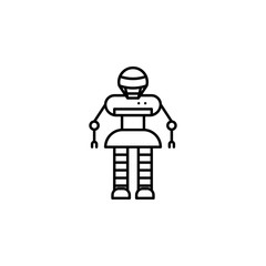 robot icon. Element of robotics engineering for mobile concept and web apps icon. Thin line icon for website design and development, app development. Premium icon