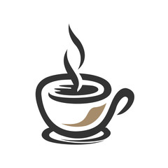 Love Coffee Logo Vector