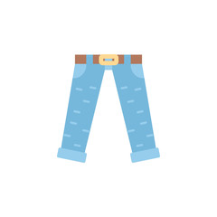 Jeans color icon. Element of color clothes icon for mobile concept and web apps. Detailed Jeans icon can be used for web and mobile