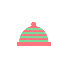 Knit hat color icon. Element of color clothes icon for mobile concept and web apps. Detailed Knit hat icon can be used for web and mobile