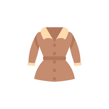 Trench coat color icon. Element of color clothes icon for mobile concept and web apps. Detailed Trench coat icon can be used for web and mobile