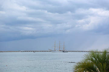 Out sailing on the Black Sea regatta