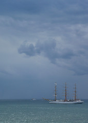 Out sailing on the Black Sea regatta