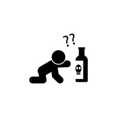 baby, toxic icon. Element of baby icon for mobile concept and web apps. Detailed baby, toxic icon can be used for web and mobile