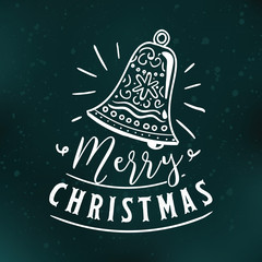 Merry Christmas typography.