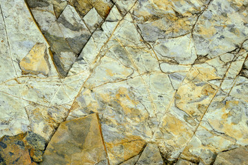 Flat rock with geometric patterns