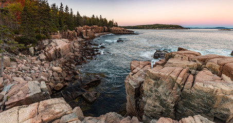 Sunset in Acadia National Park  - obrazy, fototapety, plakaty