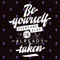 Obraz premium Typography for t shirt or sweatshirt printing and embroidery. Print for tee. Inspirational quote, motivation.