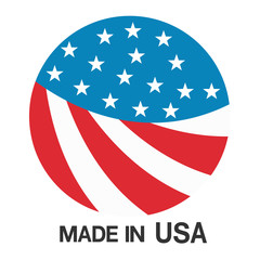 made in USA sign vector