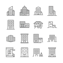 building line icon 30x30 pixel. Vector illustration.