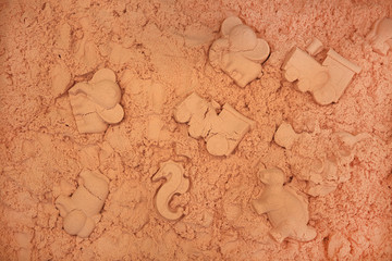 Kinetic molding sand for kid.