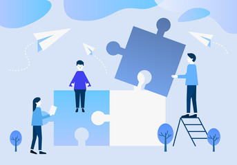 Vector illVector illustration concept for web banner, business presentation.ustration concept for web banner, business presentation.