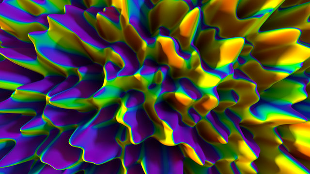 Abstract colorful background 3D illustration