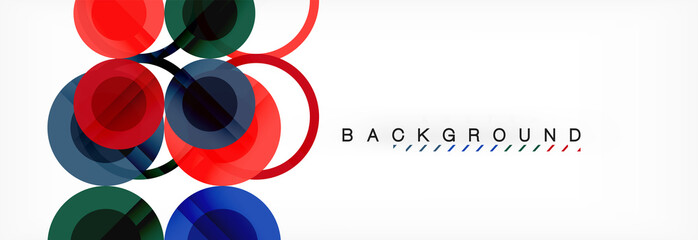 Circle composition abstract background