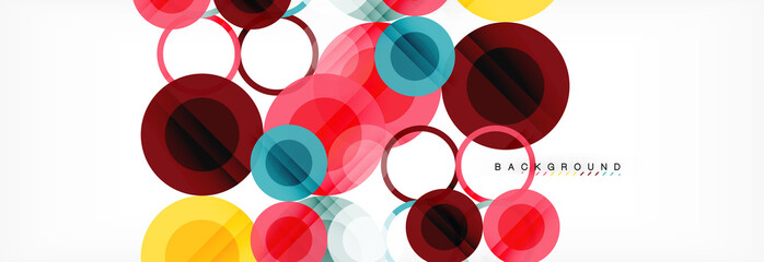 Circle composition abstract background