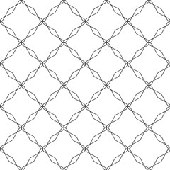 Fototapeta premium Vector ornamental abstract seamless pattern. Squares seamless pa