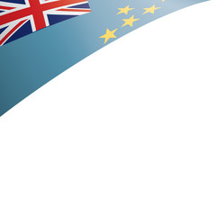 Tuvalu flag, vector illustration on a white background
