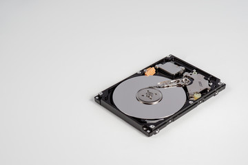 Hard disk macro close up