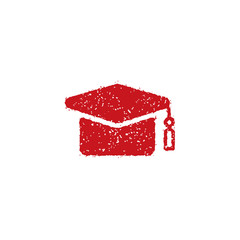 rubber stamp icon (for teachers using at school)  / mortar board