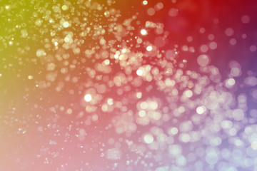 Colorful bokeh on black