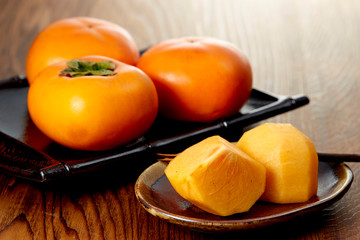Naklejka na ściany i meble 刀根柿　(Japanese persimmon)