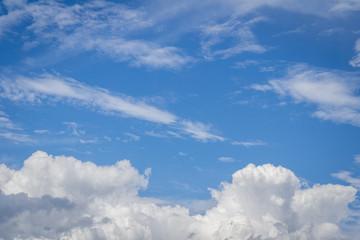 blue sky and clouds