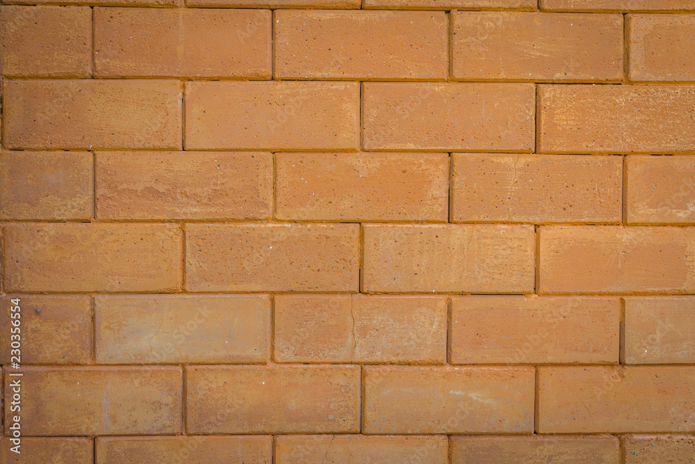 Wall mural orange brick wall background