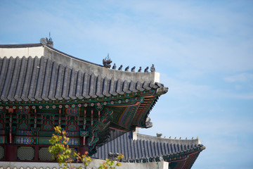 Fototapeta na wymiar Buddhist temple ancient Asian architecture parks