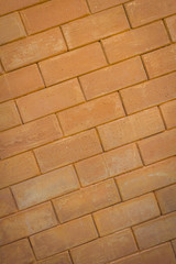 Orange brick wall background