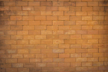 Orange brick wall background