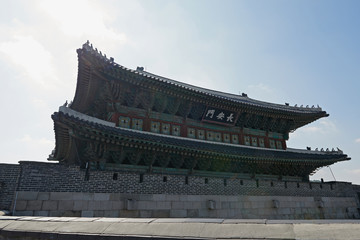 Fototapeta premium Buddhist temple ancient Asian architecture parks