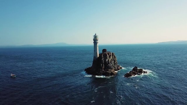 Above the Fastnet lighthouse