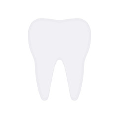 tooth icon in flat style isolated vector illustration on white transparent background