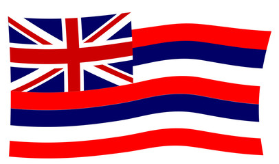 Flag of Hawaii Wave