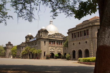 Fototapeta na wymiar Side view of Mahatma Phule Agriculture College, Pune, India