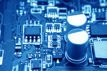 electronic circuit board with processor