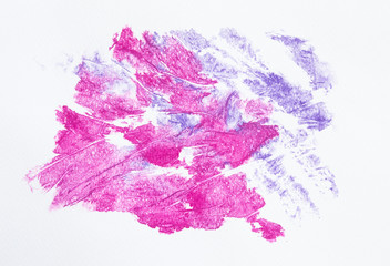 Fototapeta premium Watercolor background, abstract magenta and purple watercolor paint on white paper texture background