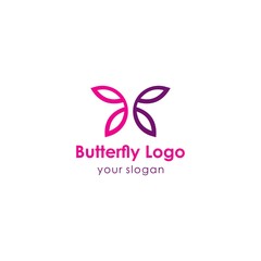 butterfly logo template