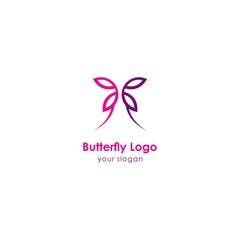 butterfly logo template