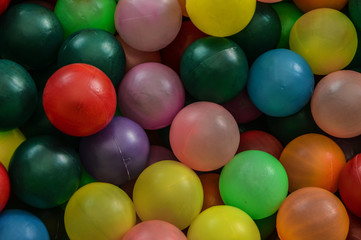 pool of colored balls