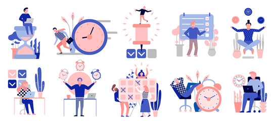 Time Management Flat Set 