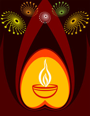 Diwali Greeting, Festival Of Light