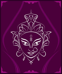 Durga Goddess Of Power, Divine Mother Of The Universe Design