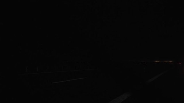 Autofahrt bei Nacht Zeitlupe 6
