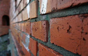 brick wall perspective