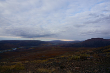 autumn landscape in the mountains